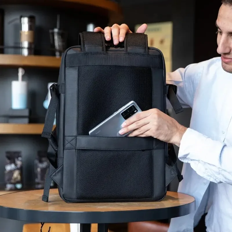 ian-sac à dos d'affaires pour homme, étanche, antivol, sac pour ordinateur portable 15.6 ", décontracté, grande capacité, sac de voyage extensible, court voyage