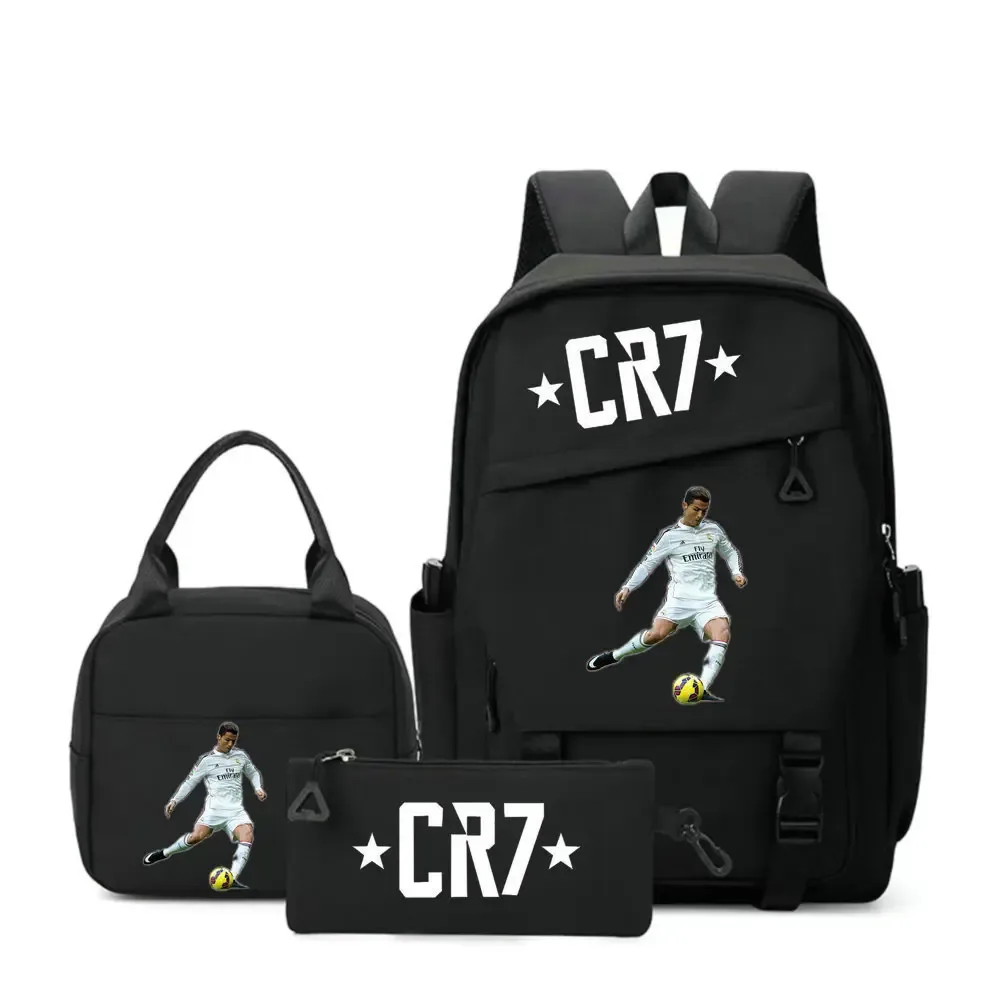 sac à dos cr7 pour étudiants, femmes et hommes, sac à dos tendance pour ordinateur portable, sac à dos quotidien pour adolescents, sac messager