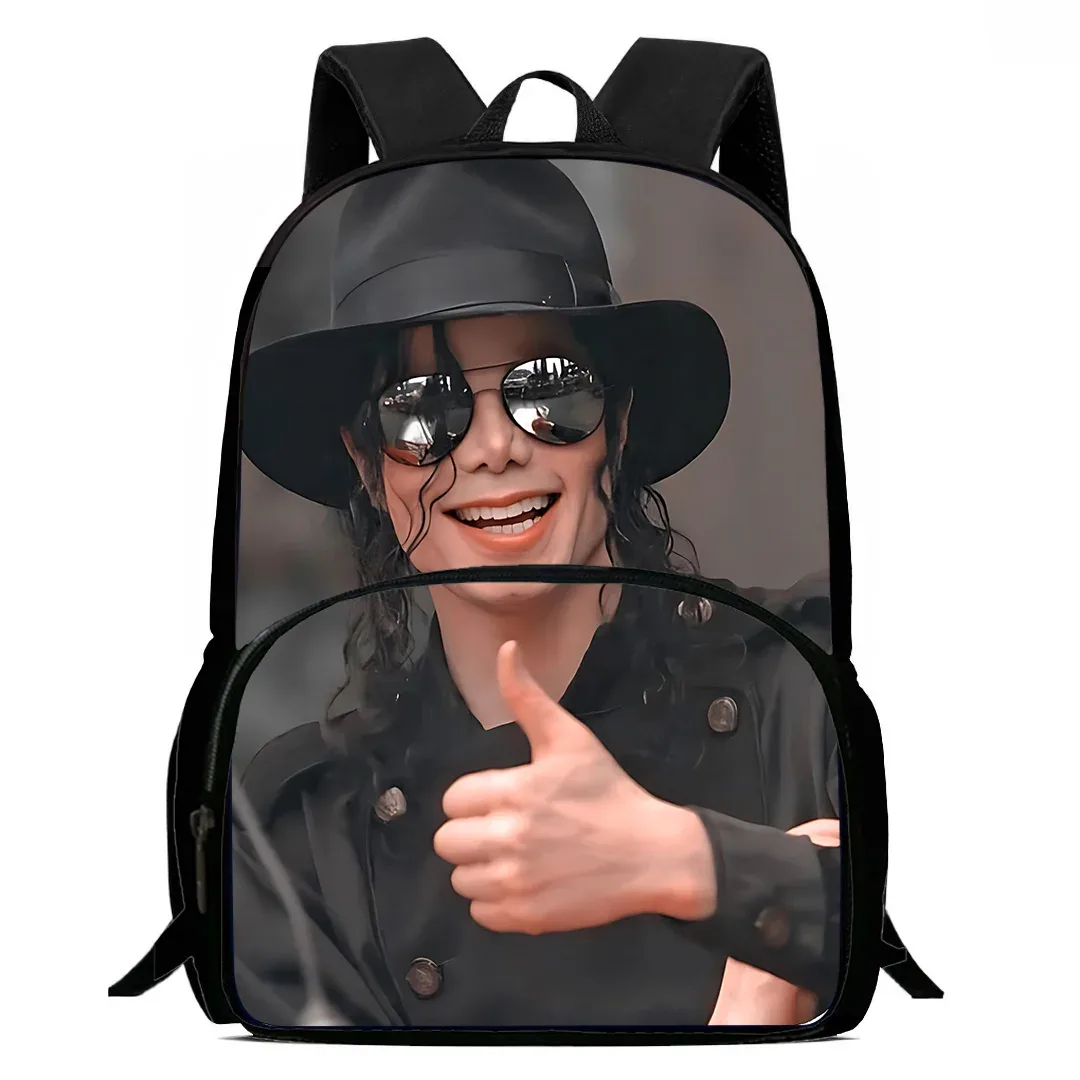 michael jackson enfants sacs à dos garçons et filles étudiant cadeau d'anniversaire enfant sacs d'école grande capacité camping sac à dos durable
