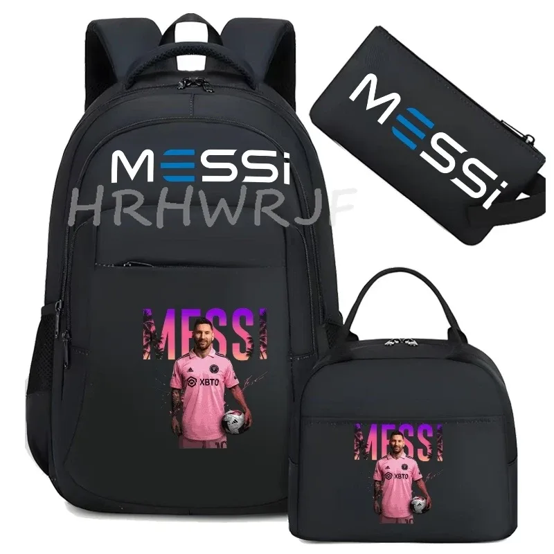 sac à dos de football messi, sacs d'école décontractés camouflage, sac à dos étanche, capacité pour ordinateur portable, sacs de voyage mochilas