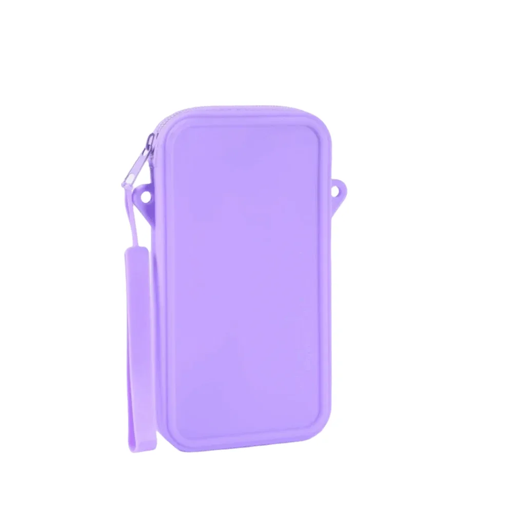 sac de maquillage multi-usages en silicone, résistant aux chocs, couleur unie, organisateur de rangement carré, sac cosmétique universel imperméable et portable