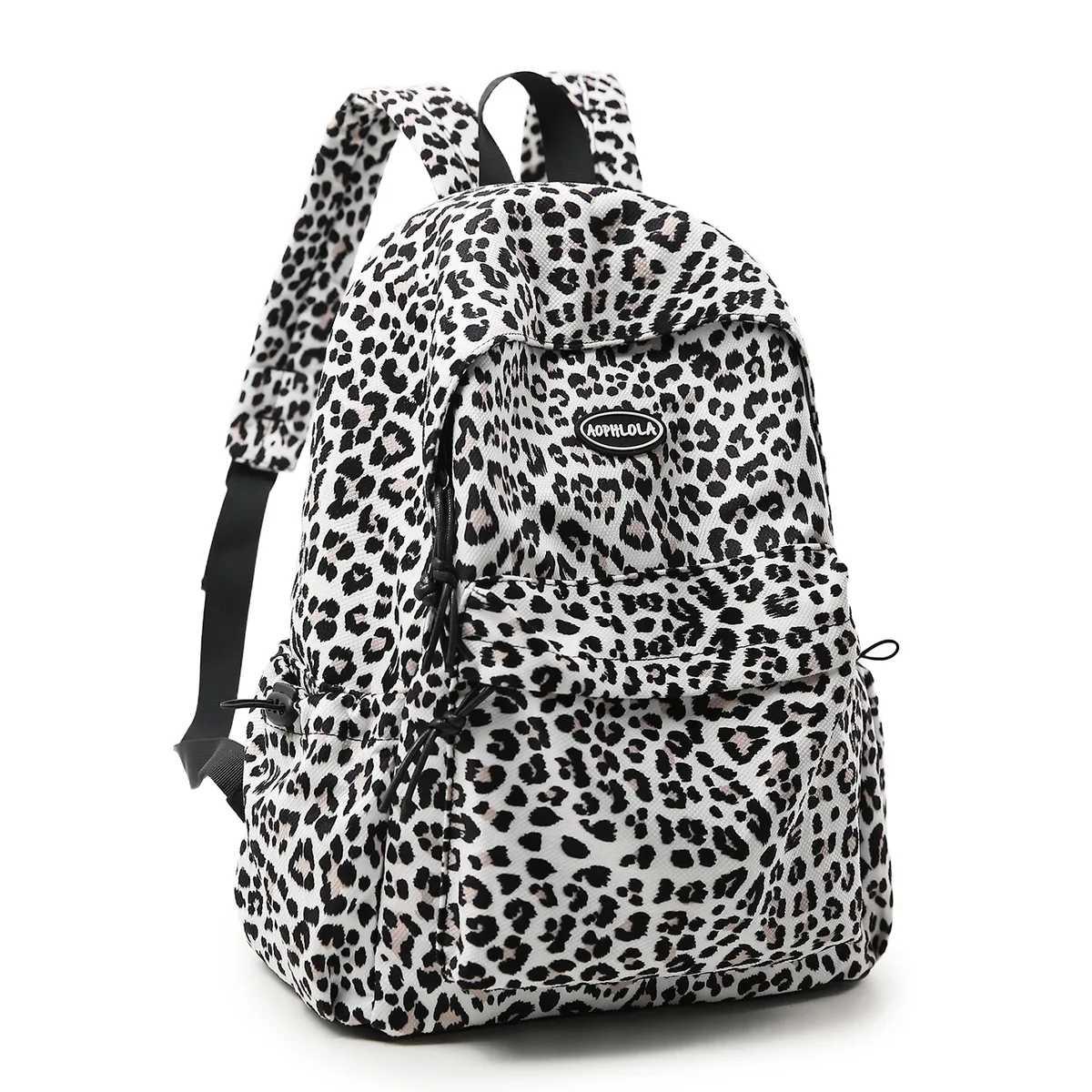 matériel en daim imprimé léopard femme sac à dos école livre sacs pour adolescentes femme étudiant dame loisirs bagpack