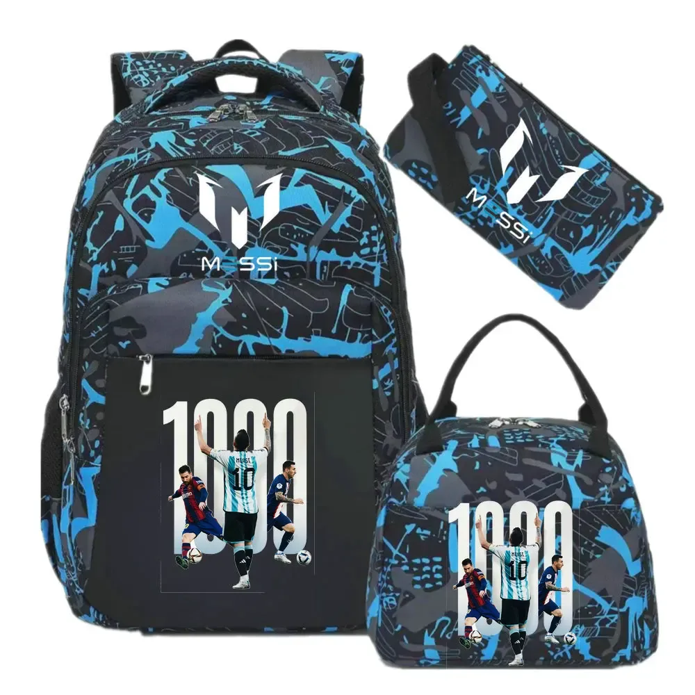 sac à dos imprimé messi, sac à dos de sport, de football, décontracté, pour femmes et hommes, sacs d'école harajuku, sacs d'école pour femmes et hommes, mochilas de voyage