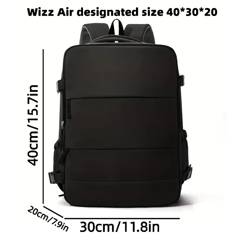 sac à dos de voyage extra large - bagage cabine approuvé par les compagnies aériennes - sac à dos multifonctionnel pour ordinateur portable pour les vols économiques de wizz air et easyjet