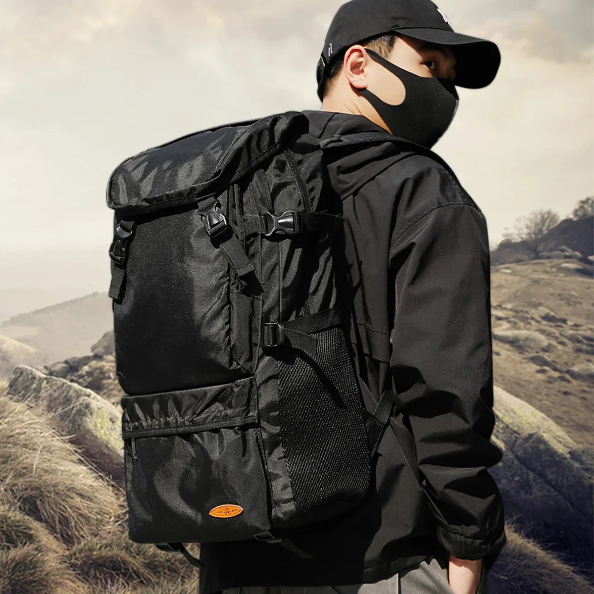 sac de randonnée surdimensionné de grande capacité, étanche, 55l, pour l'extérieur, sport, escalade, voyage, pour hommes et femmes, sac à bagages léger