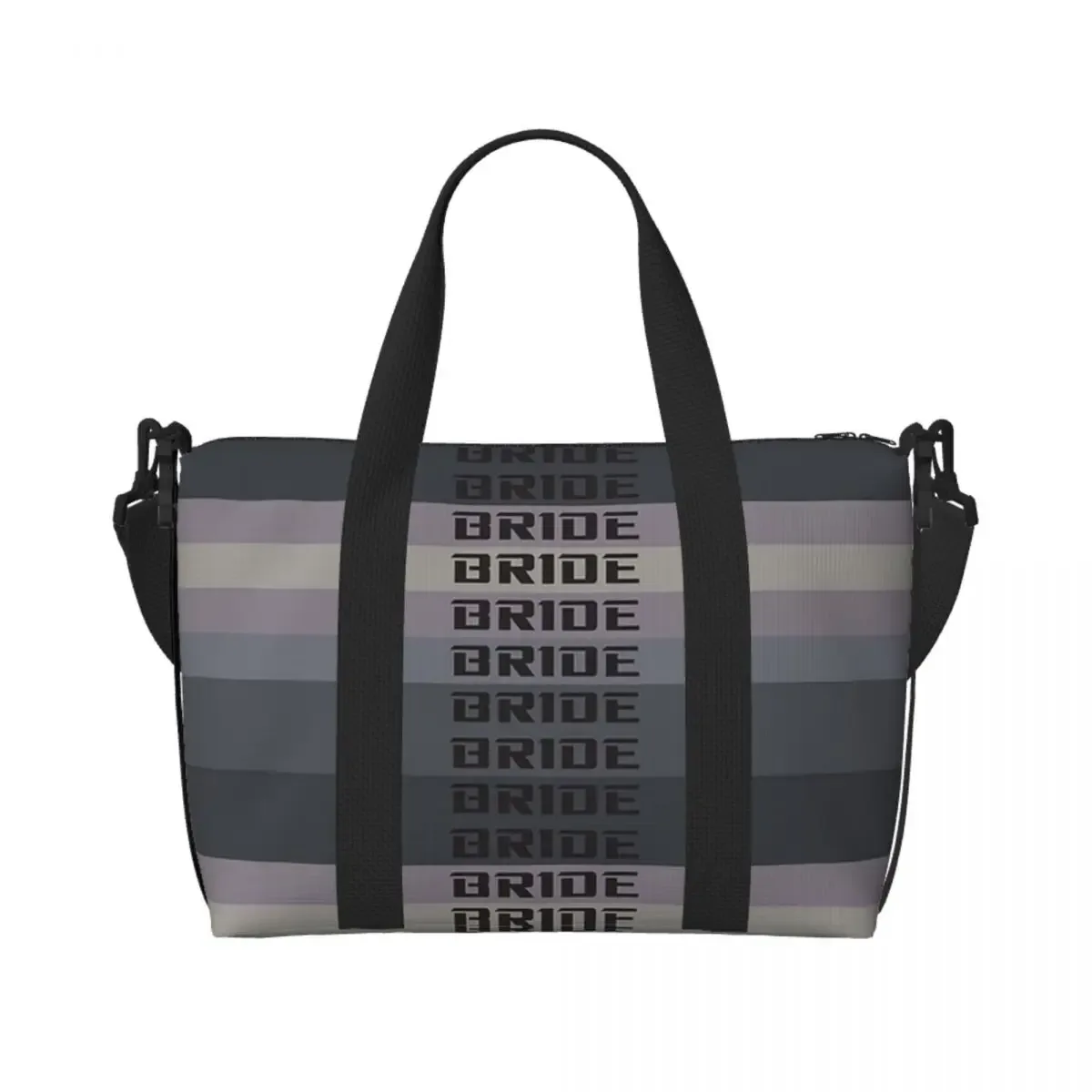 sac de voyage de plage en matériau personnalisé pour mariée jdm, fourre-tout de grande capacité pour salle de sport, sac à bandoulière de shopping pour femmes