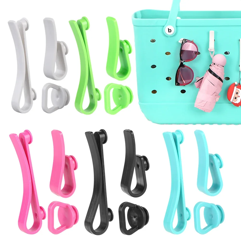 3pcs/set plastics hooks universal insert charm hooks key holder organizer for bogg bag hanging keys sunglasses