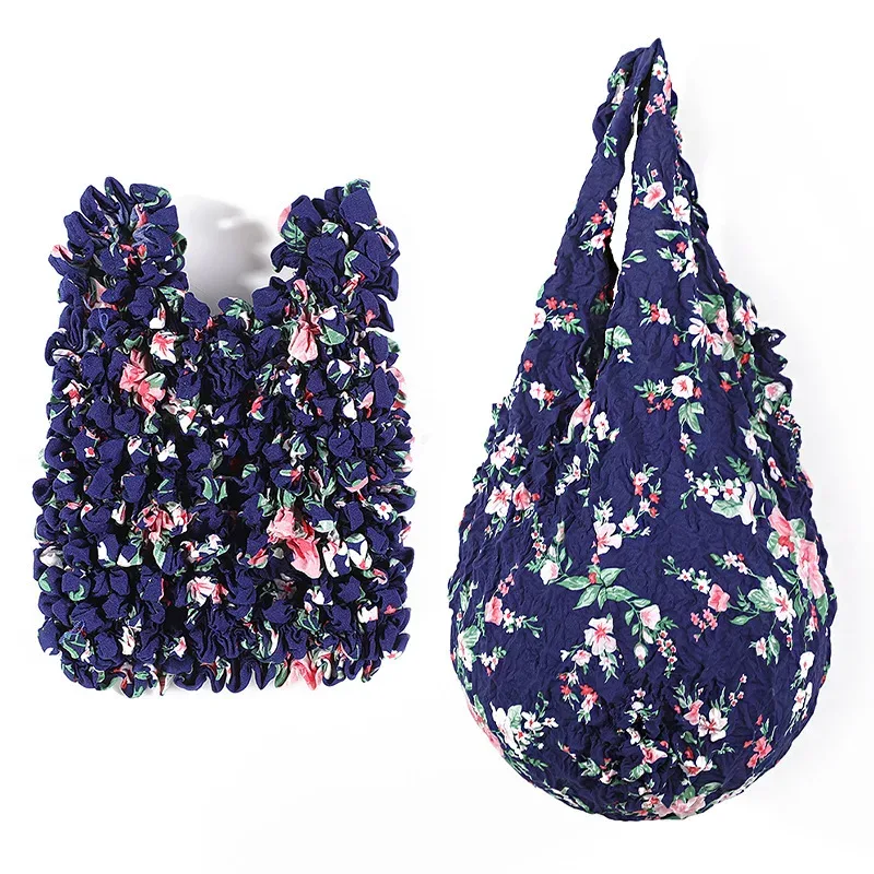 nouveau sac fourre-tout élastique réutilisable mini 1 pièce, grande capacité, sac à bandoulière portable, sac de rangement