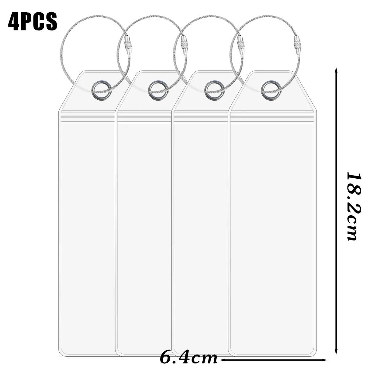 porte-étiquette de bagage de croisière en plastique pvc épais, joint à fermeture éclair étanche avec boucles en acier inoxydable pour voyage de croisière royal des caraïbes