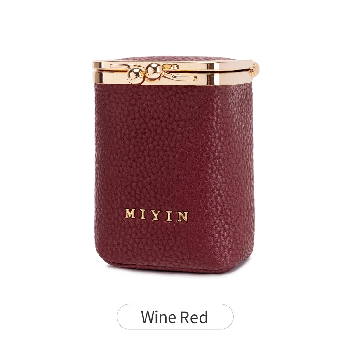 pochette de rangement pour rouge à lèvres imprimé léopard, mini sac de maquillage portable en cuir microfibre pour femme, simple, pour bijoux, écouteurs et monnaie, avec m