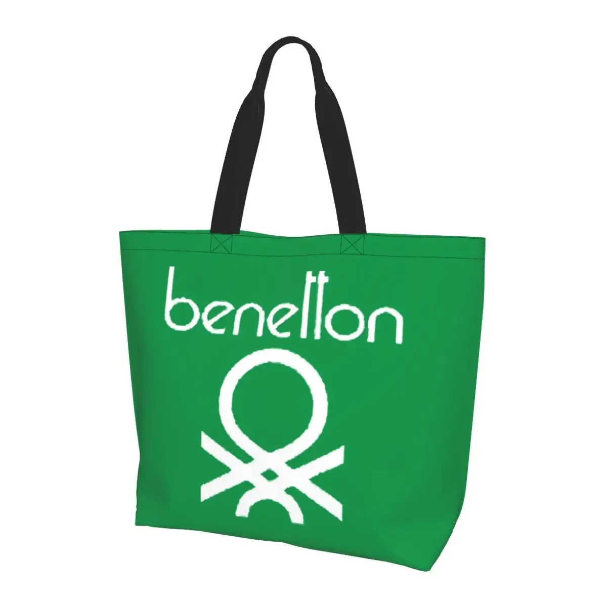 united colors of benetton sac fourre-tout en toile de grande capacité, sac à bandoulière, sac à provisions pour femmes