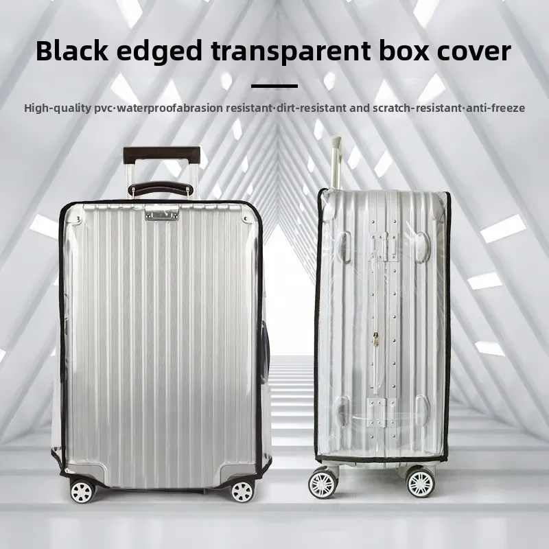 housse de protection pour bagages de 18 à 30 pouces, housse de protection transparente en pvc imperméable pour accessoires de voyage