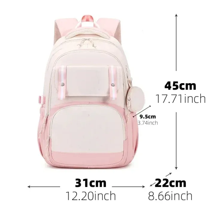 mochila kpop demon hunters – sac à dos imprimé léger, cartable pour fille, sac de voyage décontracté pour les déplacements