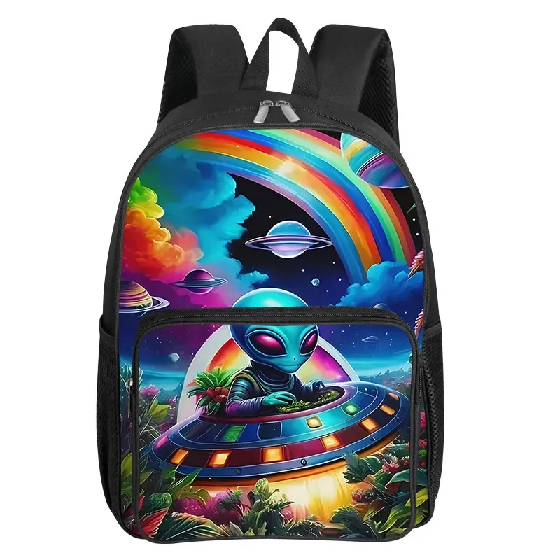 sac à dos à poche avant carrée à motif de planètes cosmiques pour garçons et filles, meilleurs cadeaux, sacs d'école à dessin animé 2d pour enfants
