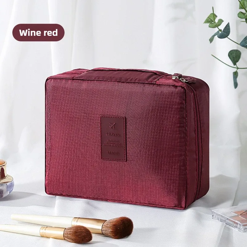 grande trousse de toilette pour femmes, sac de voyage imperméable pour cosmétiques, organiseur de maquillage avec ouverture facile, étui de rangement beauté