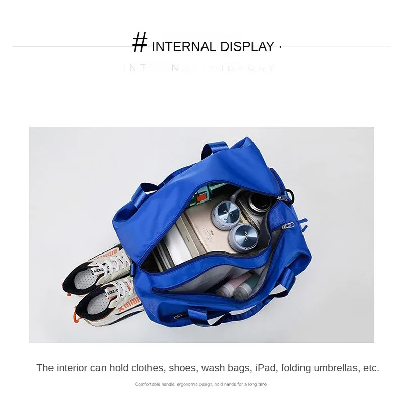 sac de sport personnalisé avec logo pour enfants, femmes, hommes – sac de voyage étanche pour vêtements secs et mouillés, sac à main, sac de natation, sac de week-end, sac d'entraînement de fitness – impression photo et nom