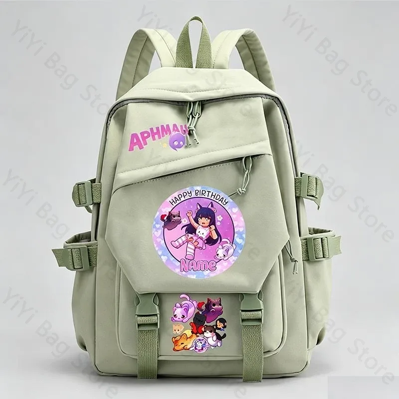 sac à dos aphmau, sac à dos d'école de grande capacité pour étudiants, sac à dos de voyage léger et durable en nylon pour garçons et filles