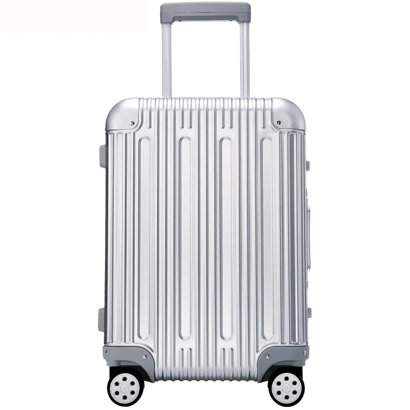 nouvelle valise à roulettes rigide en alliage d'aluminium de haute qualité, valise de voyage, bagage enregistrable 20'26'30'31'33 pouces