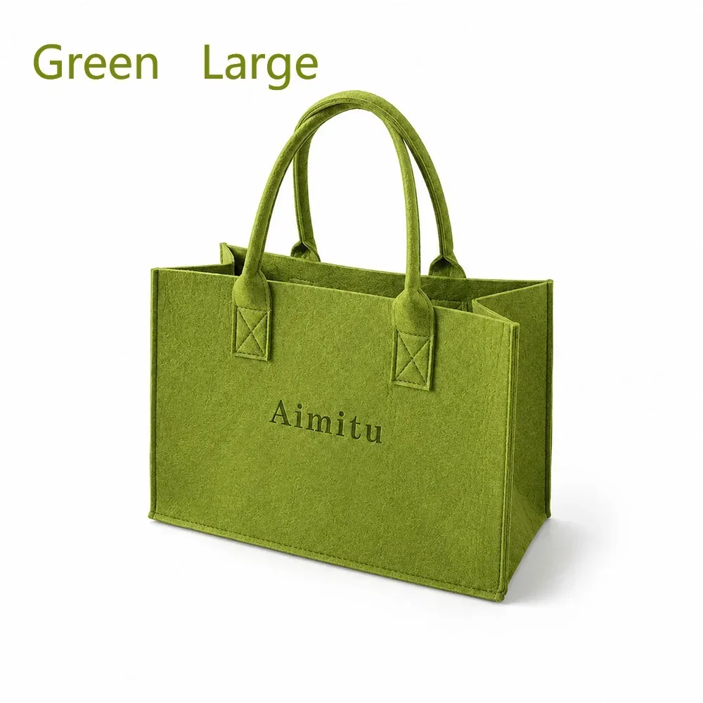 sac à bandoulière en feutre de grande capacité pour femmes, sacoche de voyage de couleur unie, sac à main simple s/m/l, nouvelle collection, 1 pièce