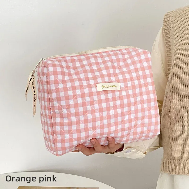 sacs à cosmétiques de grande capacité pour femmes, étuis décontractés pour dames, petit sac de rangement avec fermeture éclair, pochette de voyage pour femme, petits sacs à main