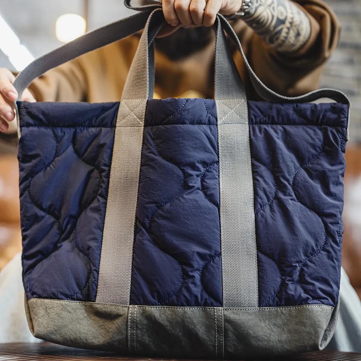 Maden – sac fourre-tout Vintage M65 pour hommes, sac à bandoulière de grande capacité de Style militaire, couleur contrastée, sac pour ordinateur portable de banlieue, sac de transport décontracté