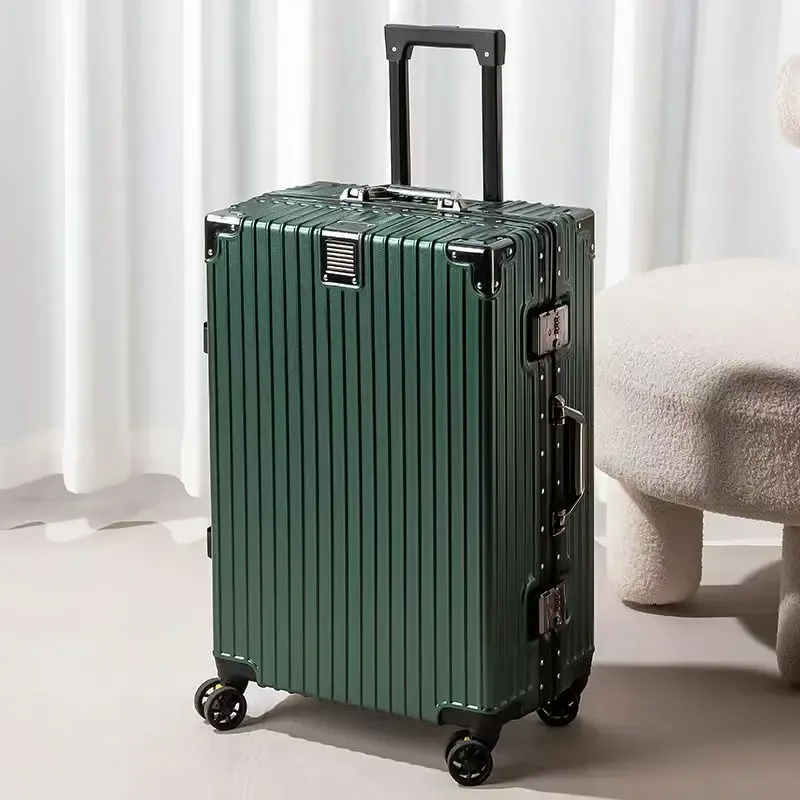 valise antichoc et résistante aux chutes de 20 à 30 pouces, grande capacité, bagage de voyage, cadre en aluminium, serrure à code, valise à roulettes pour étudiants
