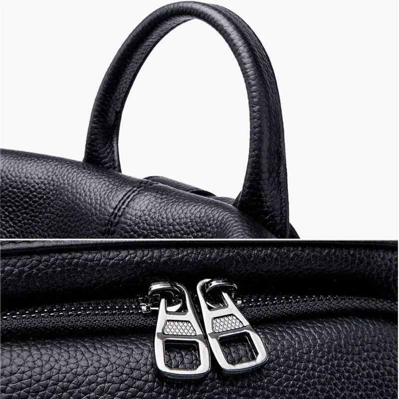 sac à dos en cuir véritable pour femme, cuir de vachette, sac à dos, collègue, filles, étudiant, sac d'école, sac à dos de voyage pour femme, sacs initiés