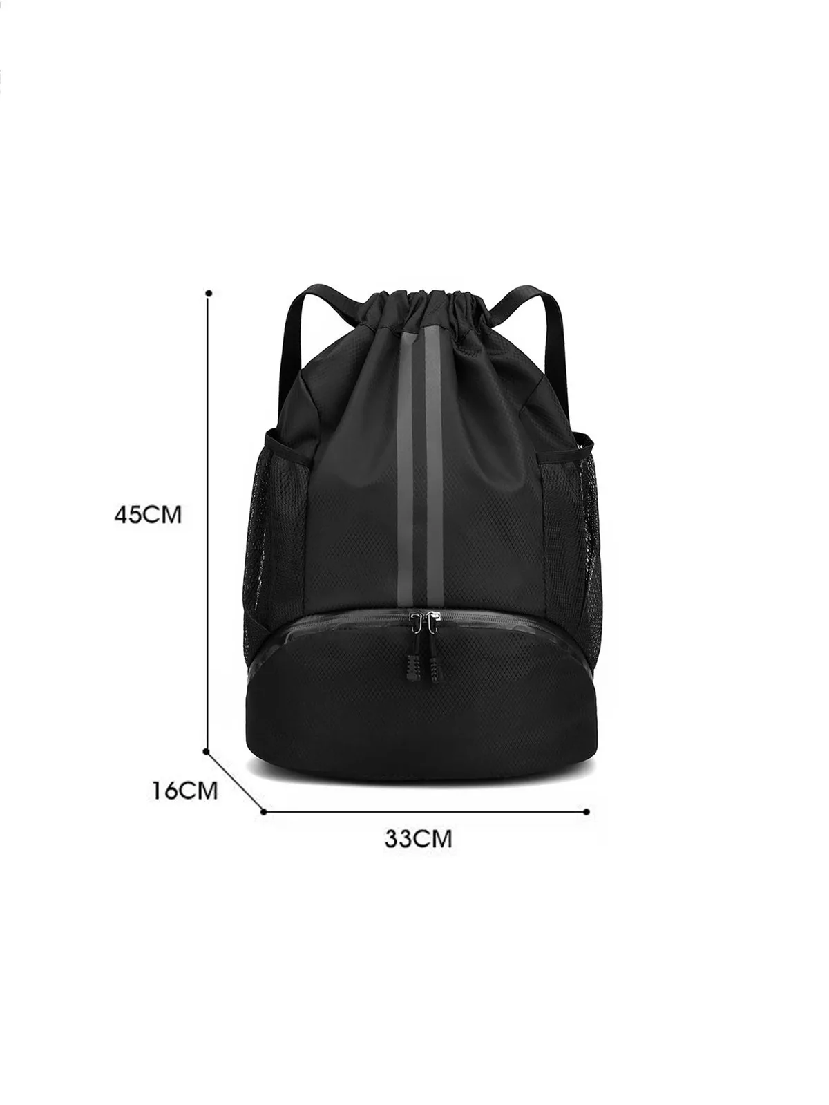 sac de basketball, sac de natation, sac de rangement pour femmes avec compartiment séparé pour vêtements secs et humides, sac à dos de sport, sac à cordon pour l'entraînement et le fitness