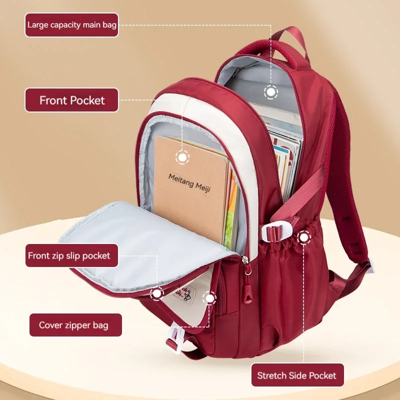 sacs à dos esthétiques pour adolescentes, sacs à dos scolaires de grande capacité, sacs à dos de voyage décontractés pour une utilisation quotidienne à l'université.