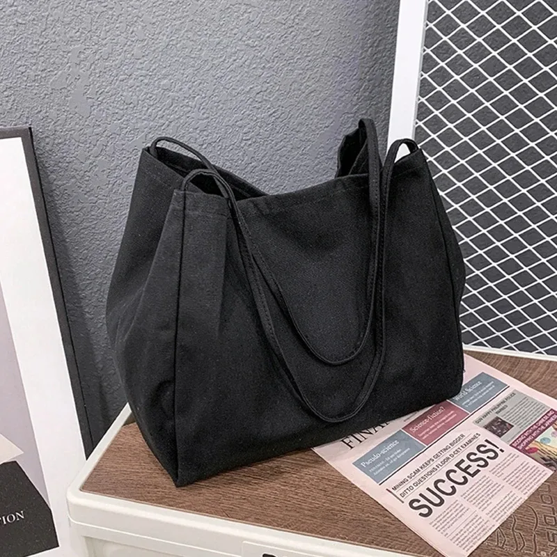 sac à main d'épicerie en toile de grande capacité pour femmes, fourre-tout décontracté de haute qualité, écologique et réutilisable, sacs à bandoulière de voyage, pochette quotidienne