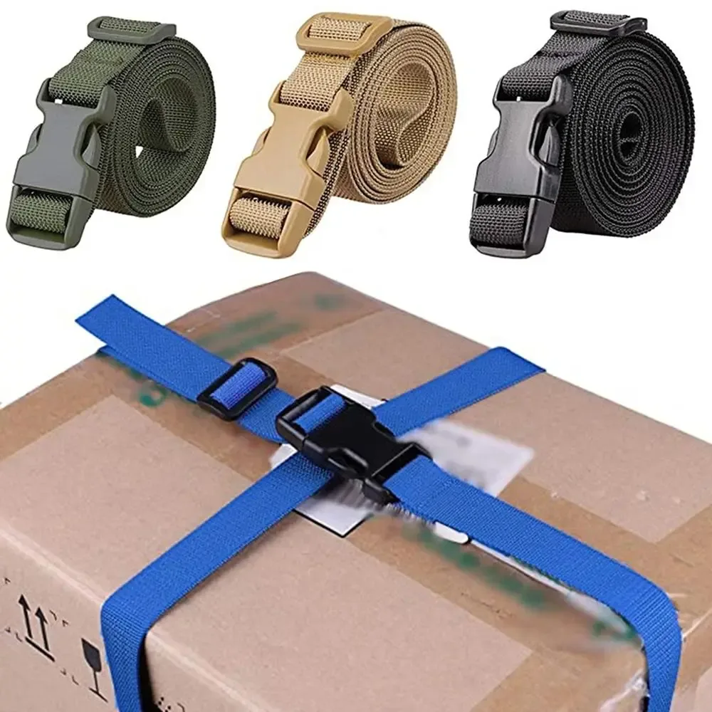 Sangles d'emballage de paquet de bagages en nylon réglables, ceinture de protection, sangles de valise, environnement
