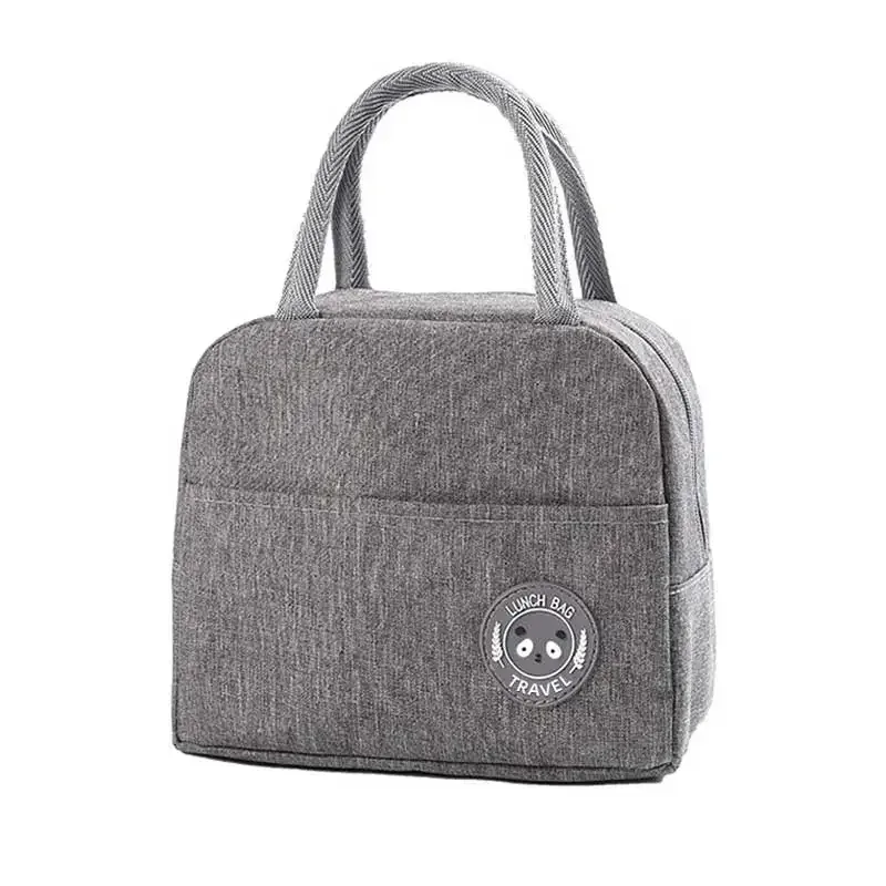 sac de rangement de voyage unisexe multifonctionnel, sac isotherme portable, boîte à bento en aluminium imperméable, sac à bento pour étudiants