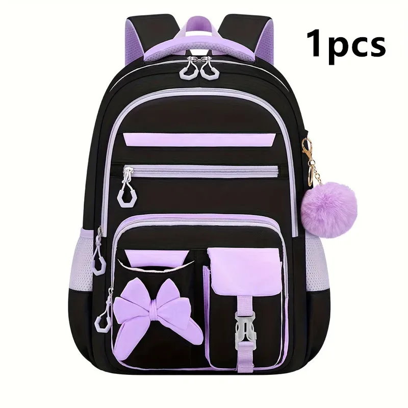 ensemble de 3 sacs à dos scolaires élémentaires grande capacité mignons pour filles du collège avec trousse et boîte à lunch