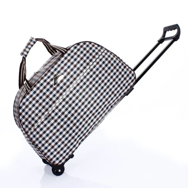sacs à roulettes de voyage de grande capacité pour femmes et hommes, sac à roulettes oxford, valise à bagages roulante étanche, sac de voyage avec roulettes