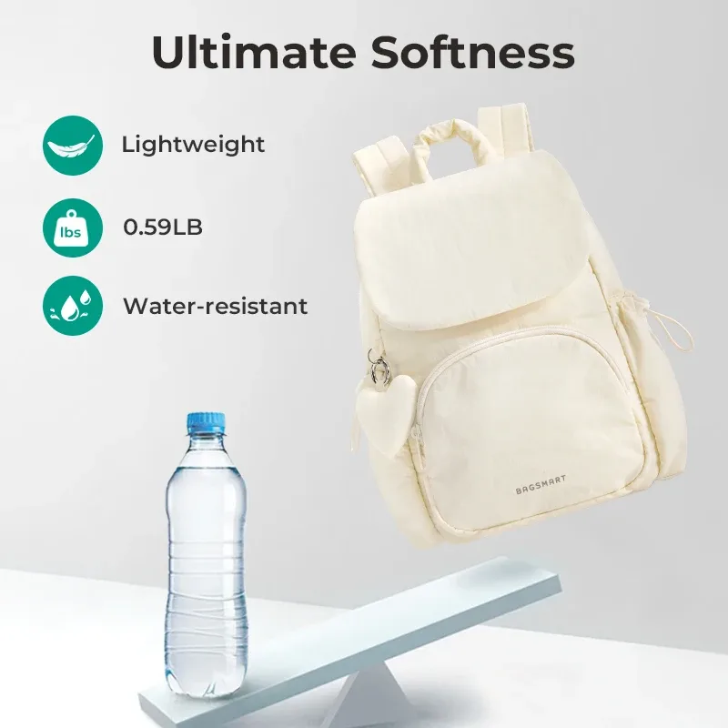 bagsmart mignon sac à dos mini femmes sac à dos décontracté couleur unie cartable pour adolescentes léger portable sac casual