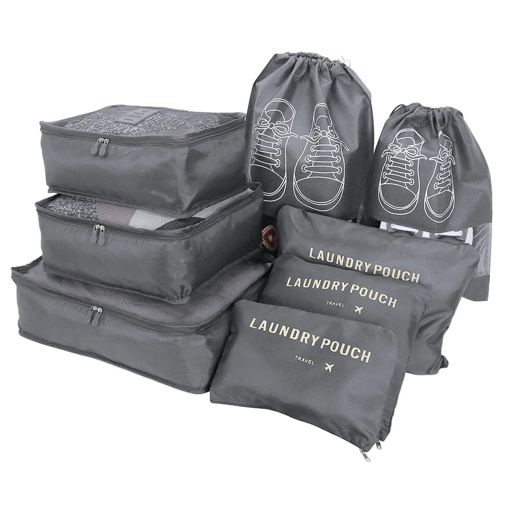 organisateur voyage sacs rangement oxford doux polyvalent transparent respirant fermeture éclair durabledurable pliable transport facile conception boucle empilable vêtements