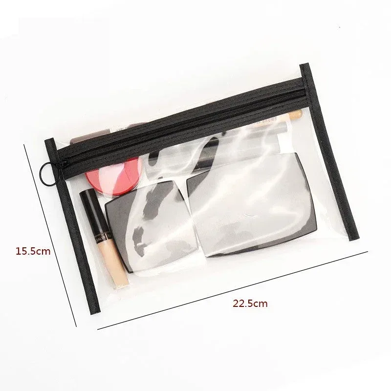 trousse de maquillage transparente en pvc pour femmes, trousses à cosmétiques, trousse de toilette, trousse de toilette, trousse à cosmétiques de voyage, trousse à monnaie pour enfants, trousse à poudres, trousse à cartes