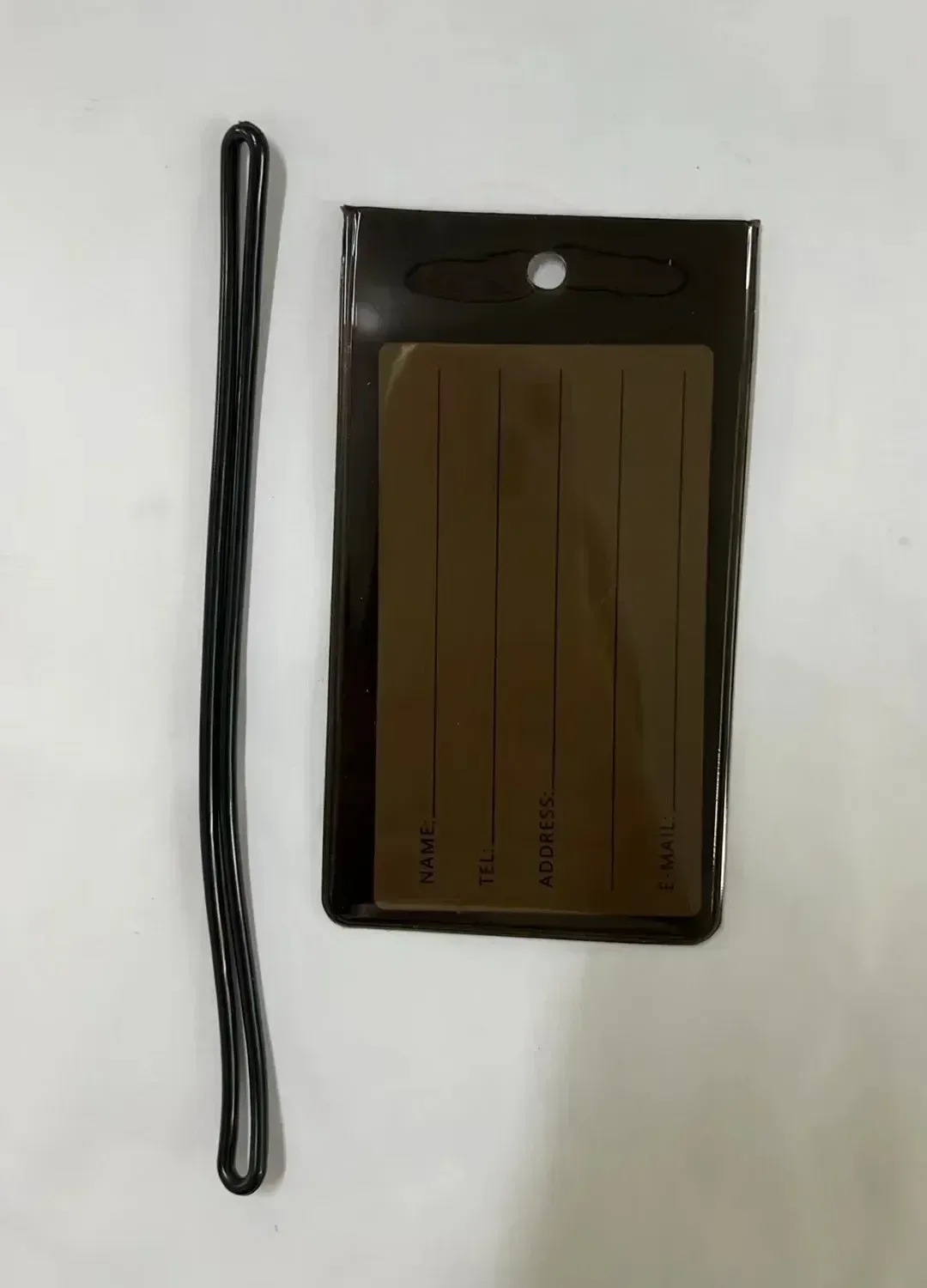 porte-étiquette de bagage coloré structurels ent en pvc, porte-carte d'embarquement, étiquette de voyage, couverture de carte d'avion, étiquettes volantes anti-perte