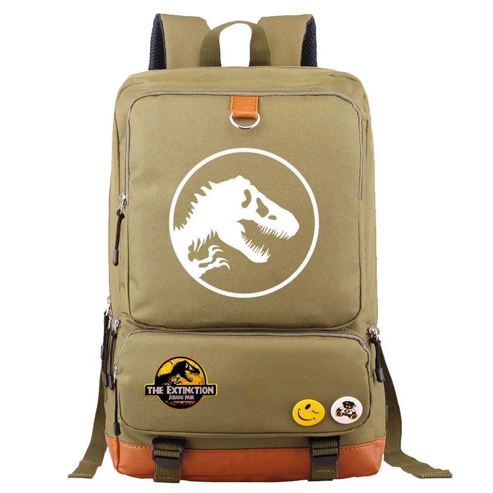 dinosaure jurassic park monde garçon fille enfants retour à l'école livre sacs, femmes adolescents mochila, hommes ordinateur portable étudiant sac à dos