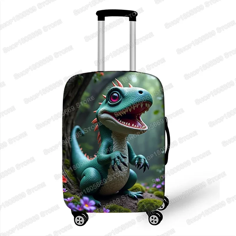 housse de bagage dinosaure jurassique imprimée en 3d, t-rex, velociraptor, spinosaurus, accessoires de voyage, housses de protection anti-poussière pour valise