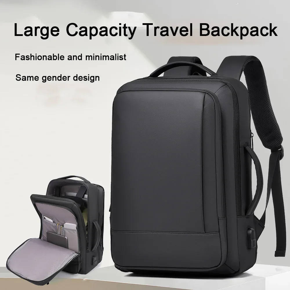 nouveau sac à dos de voyage extensible de grande capacité pour hommes et femmes, sac à dos de transport simple, sac d'ordinateur, sac à dos d'affaires