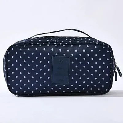 sac de rangement de voyage étanche multi-compartiments pour sous-vêtements, étui portable pour soutien-gorge et chaussettes, pochette de lingerie multi-imprimés pour femmes