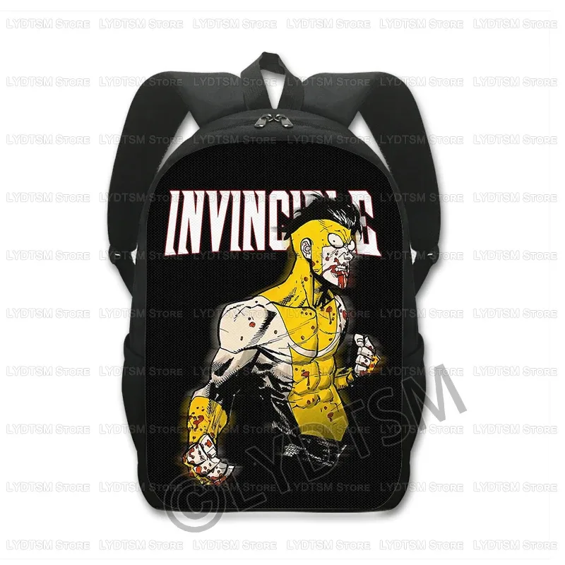 invincible hero print sac à dos hommes sac à dos bande dessinée omni mark enfants sacs d'école pour adolescent sac à dos ordinateur portable sacs à dos bookbag