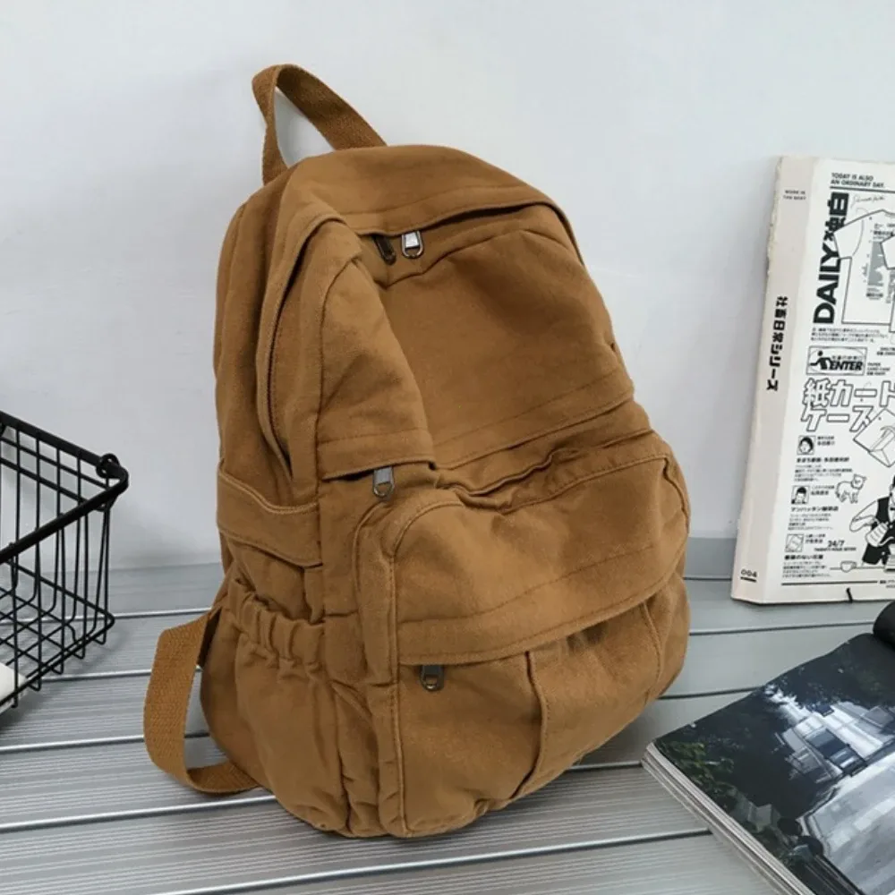 fille tissu sac d'école nouvelle mode étudiant vintage femmes sac à dos toile femme pochette d'ordinateur voyage kawaii dames sac à dos