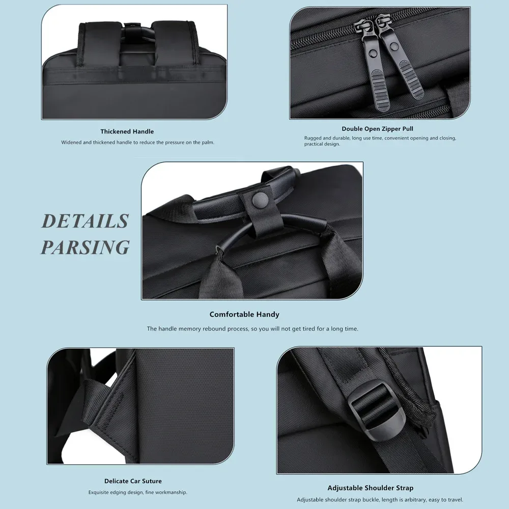 jeep buluo sac à dos pour ordinateur portable de grande capacité pour homme, sac à dos de voyage d'affaires étanche, multi-poches, sac pour ordinateur de 14 pouces pour le travail