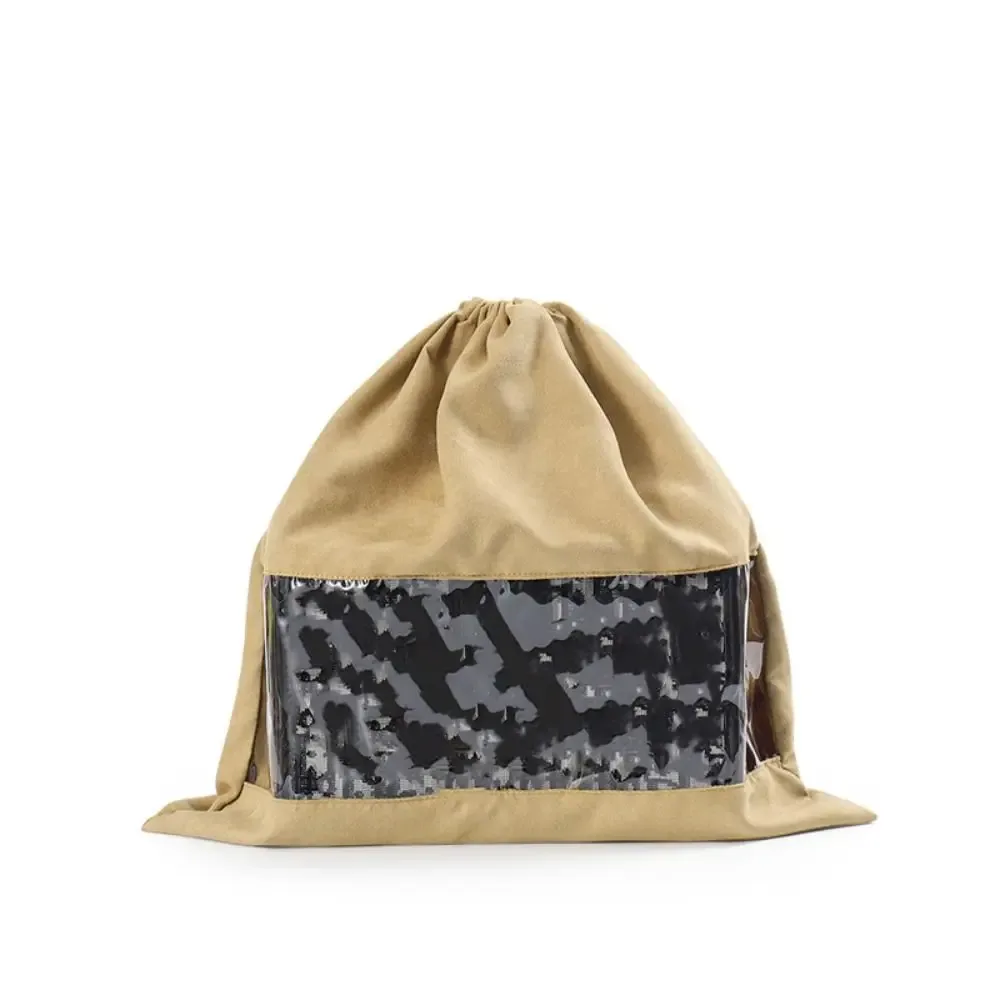 sac à cosmétiques en tissu avec cordon de serrage, sac de rangement anti-poussière, pochette de rangement anti-poussière grande capacité