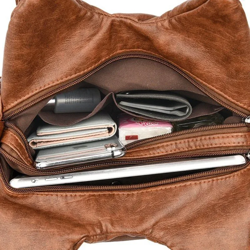 sacs à bandoulière en cuir pu souple de luxe pour filles, sacs à main noirs, fourre-tout, mini petits sacs de moto pour femmes, nouvelle collection