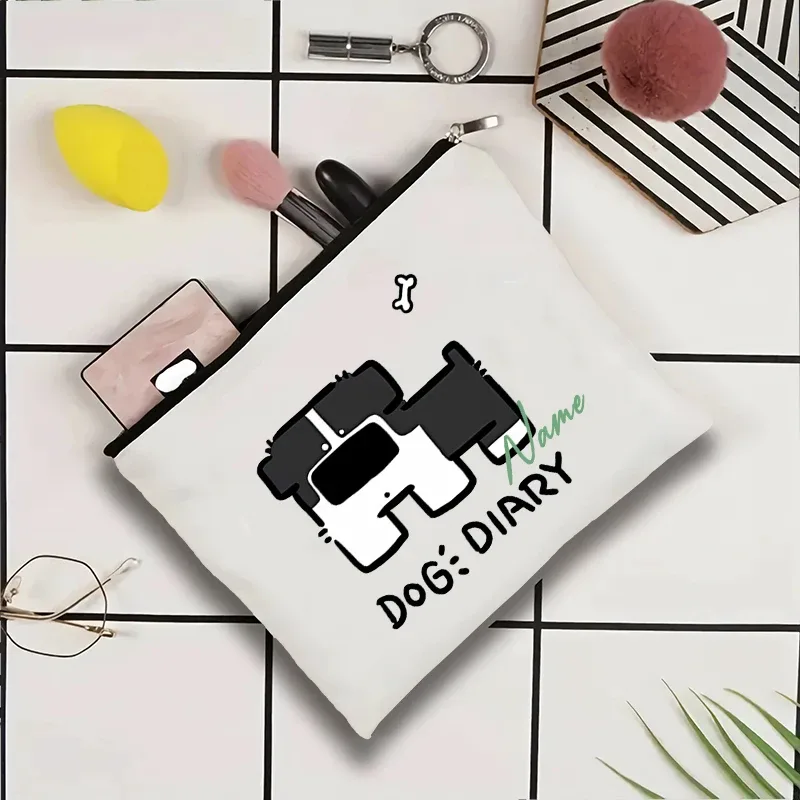 pochette de voyage personnalisée avec nom, pochette de maquillage pour mariage, pochette de maquillage pour fête, sac de maquillage en toile unique, organisateur de cadeaux pour femme