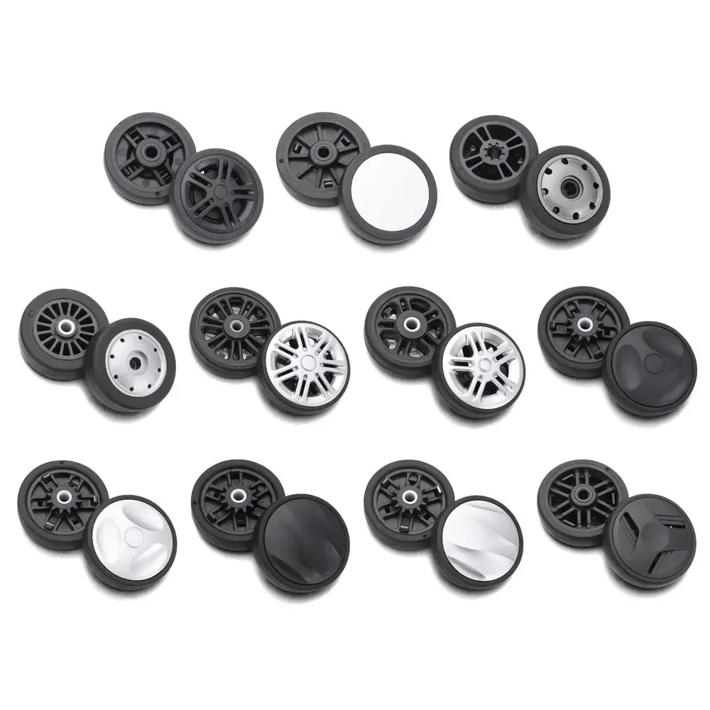 pièces de valise portables, essieux de remplacement de roues de valise avec vis, roues de bagages de voyage, roues de remplacement, accessoires de bagages