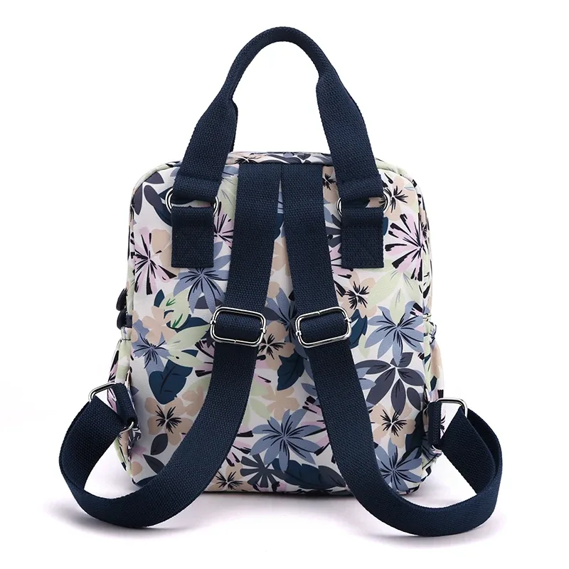 mode motif floral femme petit sac à dos joli style filles shopping sac à dos haute qualité tissu sac à dos sac à dos sac